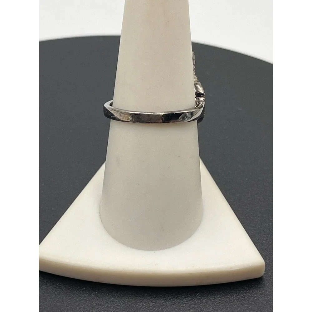 Designer Pave Chocolate Diamond 925 Sterling Silver Sophisticated‎ Ring Sz 8.5